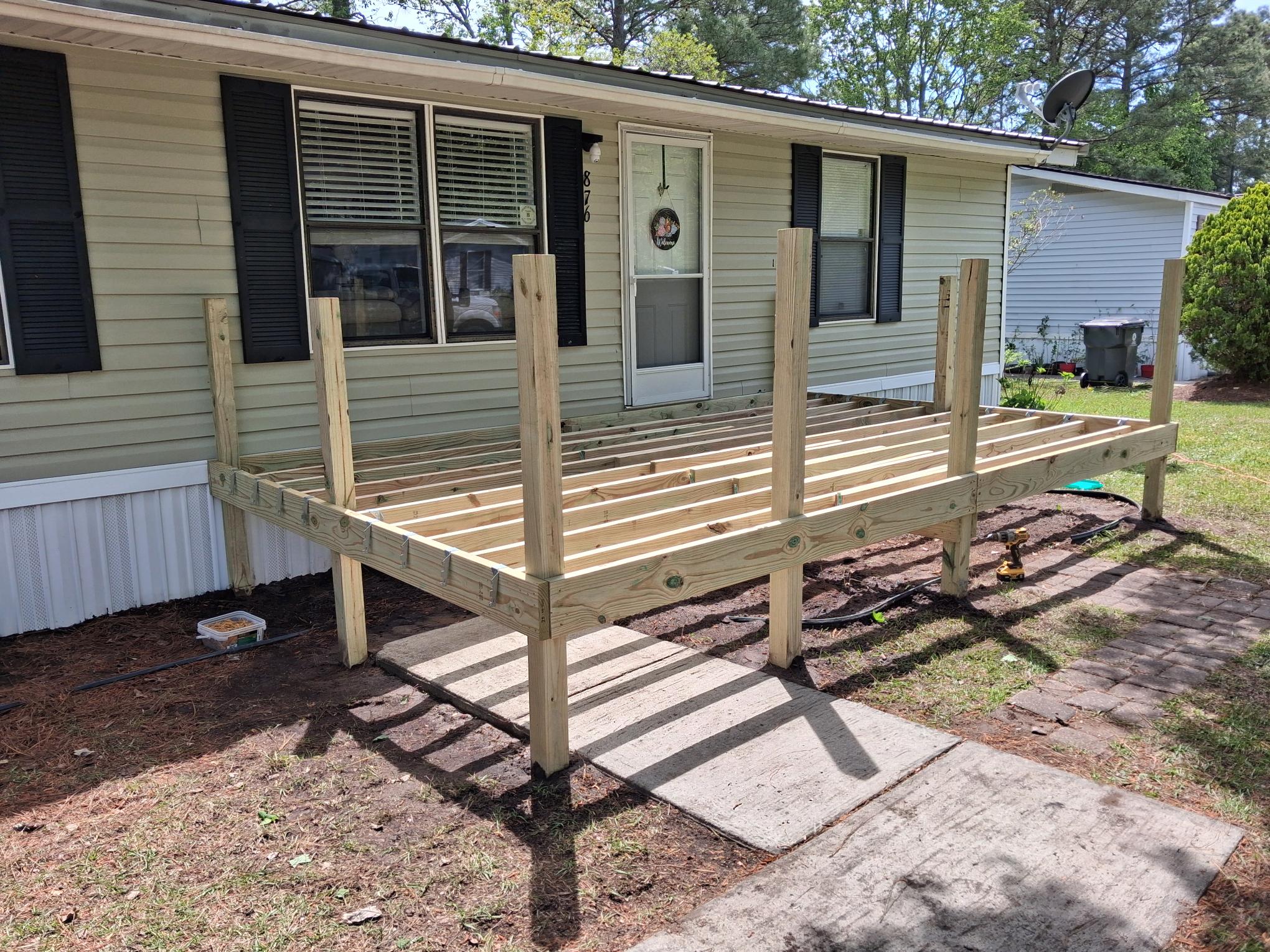 Before deck construction project Murrells Inlet SC by Bakerss