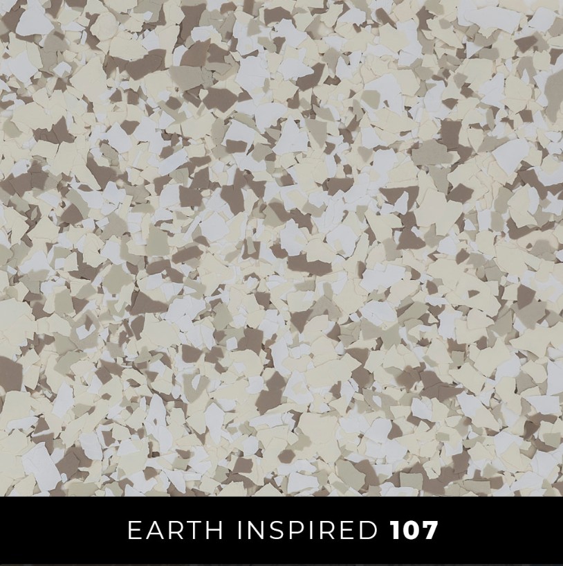 Epoxy 107 white cream tan mushroom flake