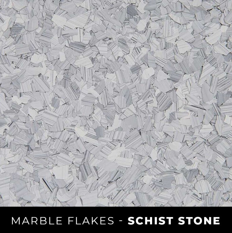 Marble flake Schist Stone white light gray stone