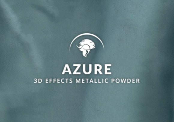 Metallic epoxy Azure teal steel blue 3D effects floor coating