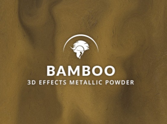 Metallic epoxy Bamboo earthy brown gold 3D effects floor coating