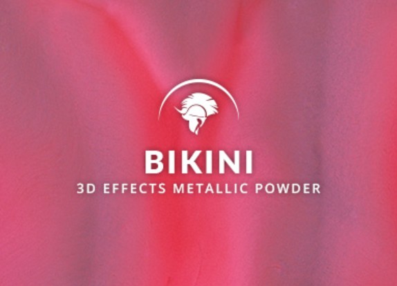 Metallic epoxy Bikini hot pink 3D effects floor coating