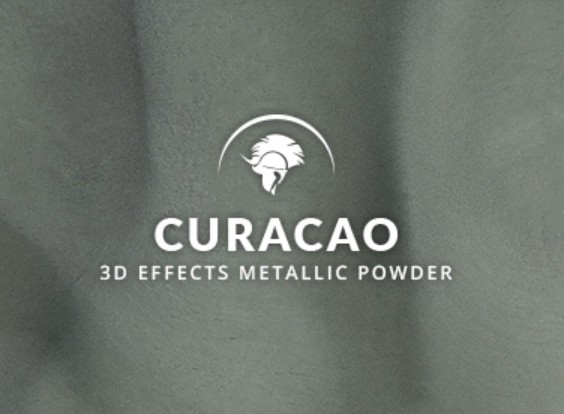 Metallic epoxy Curacao slate gray teal 3D effects floor coating