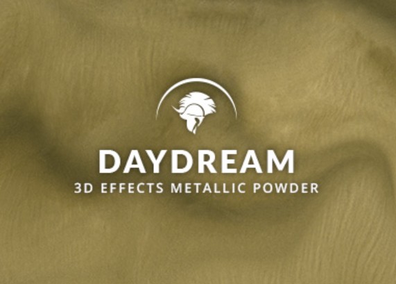 Metallic epoxy Daydream olive army green gold 3D floor
