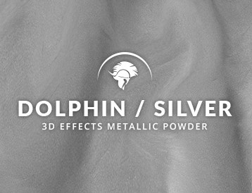 Metallic epoxy Dolphin Silver 3D effects floor