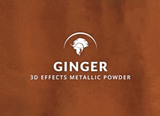 Metallic epoxy Ginger deep terracotta brown 3D effects floor coating