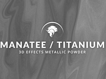 Metallic epoxy Manatee Titanium gray 3D floor coating