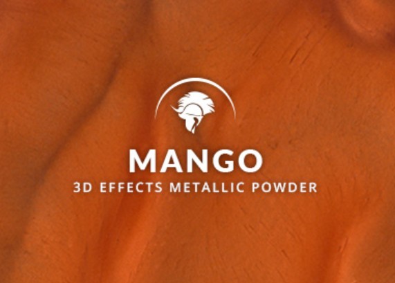 Metallic epoxy Mango deep burnt orange 3D effects floor coating
