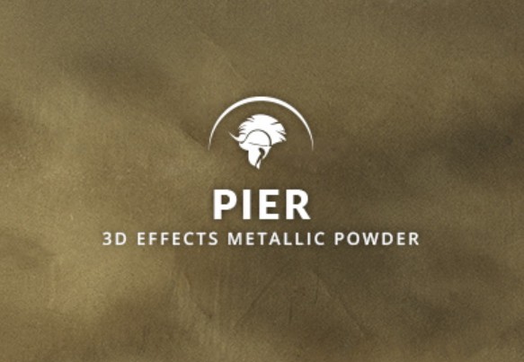 Metallic epoxy Pier dark khaki olive 3D effects floor coating