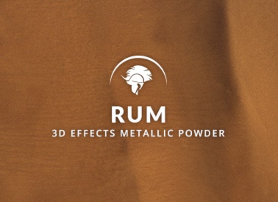 Metallic epoxy Rum warm cognac tan 3D effects floor coating