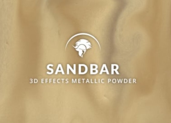 Metallic epoxy Sandbar gold tan 3D effects floor