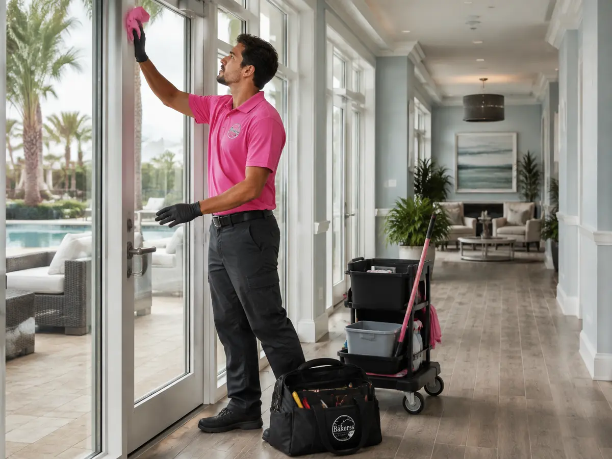 Apartment common area maintenance completed by Bakerss in the Myrtle Beach area
