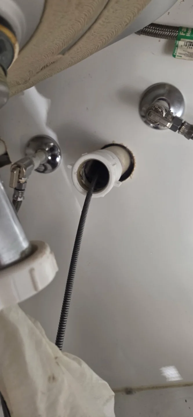 Sink basin and drain opening in Conway