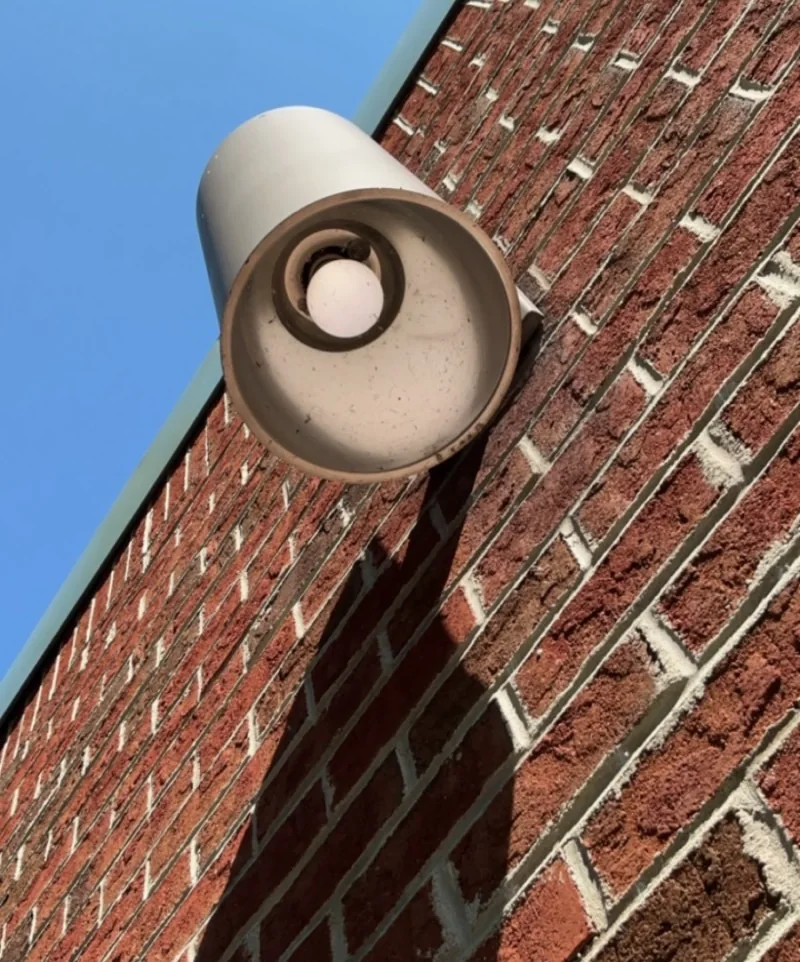 Wall-mounted exterior fixture in Myrtle Beach
