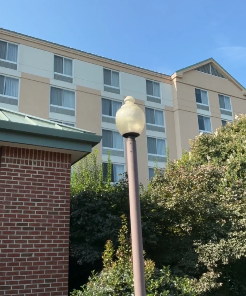 Pole-mounted common-area light in Myrtle Beach