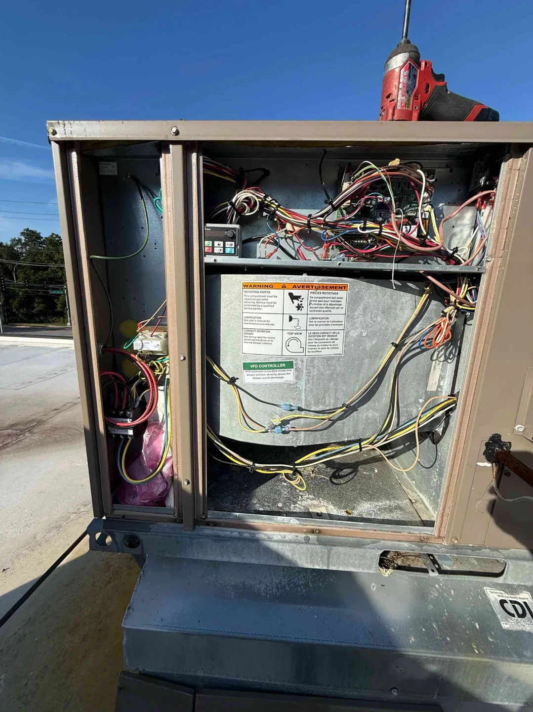 Accessible HVAC equipment compartment in Myrtle Beach
