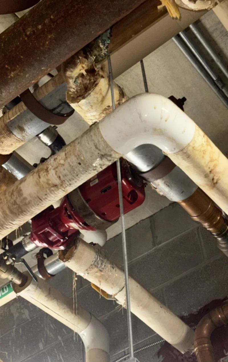 Piping and mechanical service area in Myrtle Beach