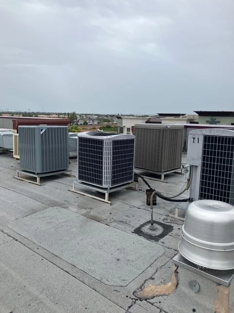 Rooftop HVAC units in Myrtle Beach