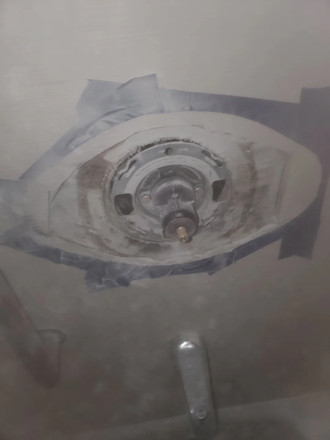 Opened wall around the valve in Pawleys Island